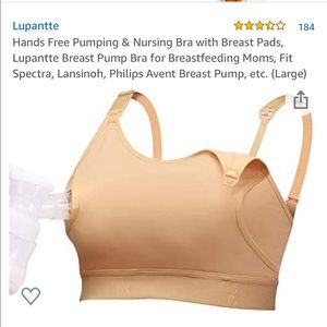 Nursing pumping bra. Adjustable